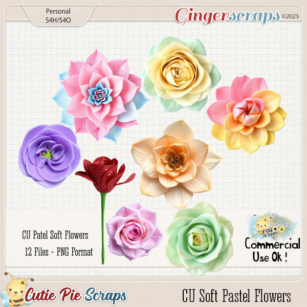 CU Soft Pastel Flowers