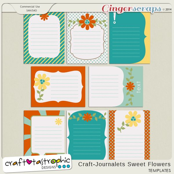 Craft-Journalets Sweet Flowers