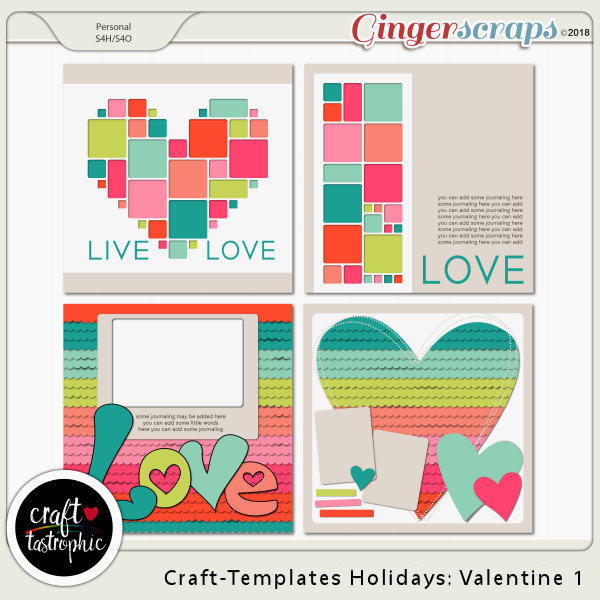 Craft-Templates Holidays Valentine 1