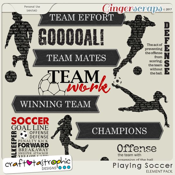 Playing Soccer Wordart