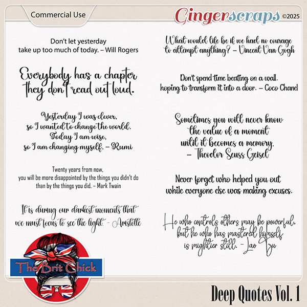 CU-Deep Quotes Vol 1 By The Brit Chick