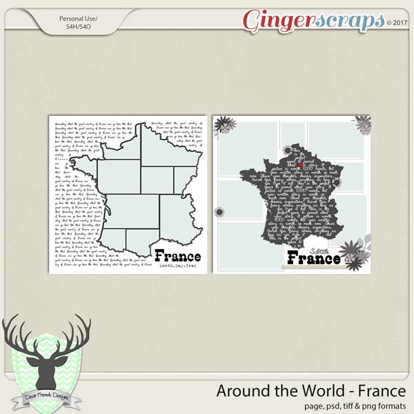 Around the World Countries: France by Dear Friends Designs