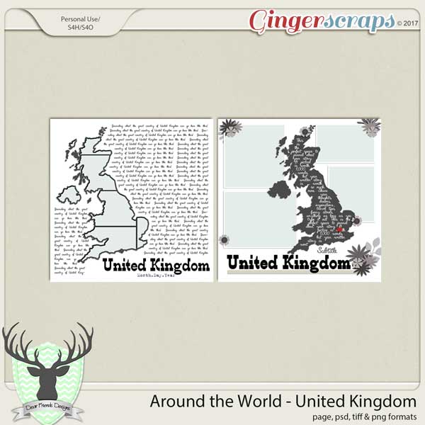 Around the World Countries: United Kingdom by Dear Friends Designs