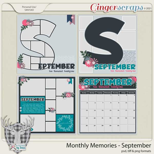 Monthly Memories - September by Dear Friends Designs by Trina