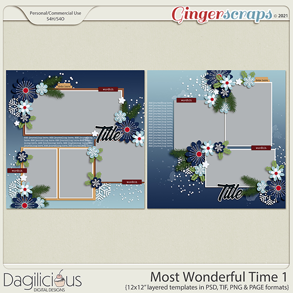 Most Wonderful Time 1 Templates by Dagilicious