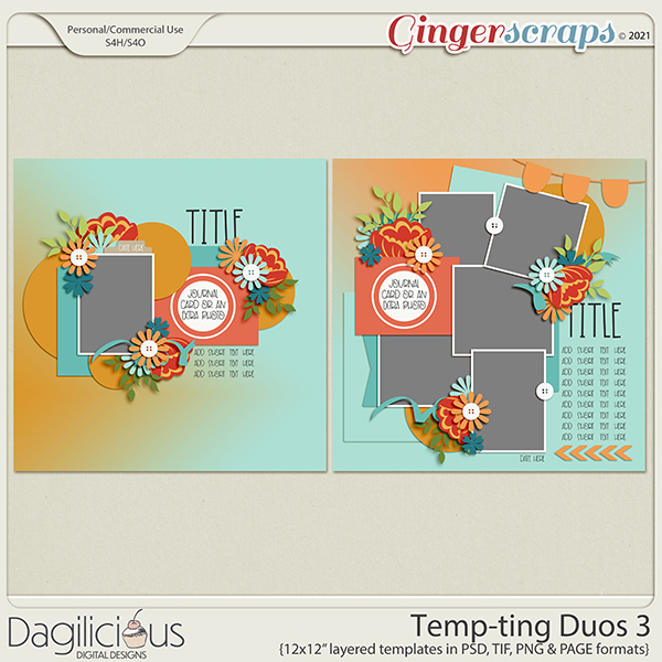 Temp-ting Duos 3 Templates by Dagilicious