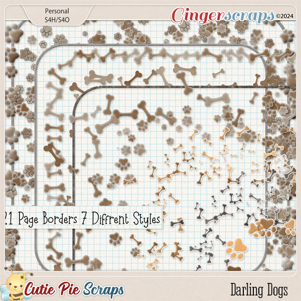 Darling Dogs Page Borders
