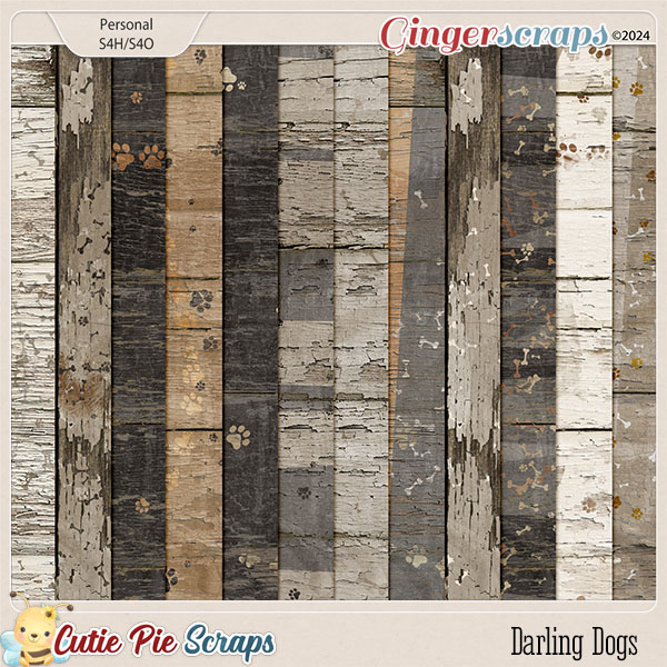 Darling Dogs Wood Papers