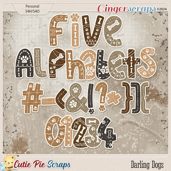 Darling Dogs Alphabets