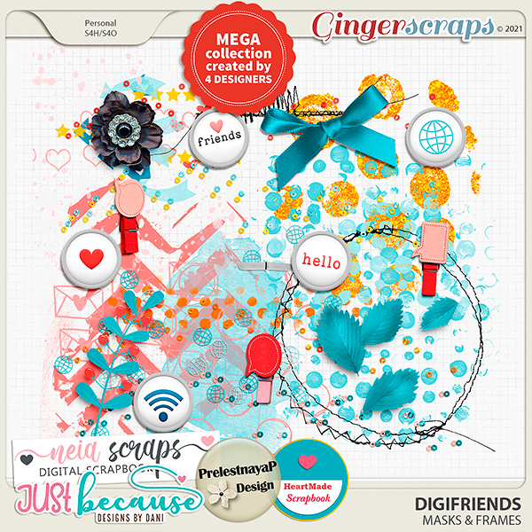 Digifriends Goodies by JB Studio, HeartMade, Neia Scraps and PrelestnayaP