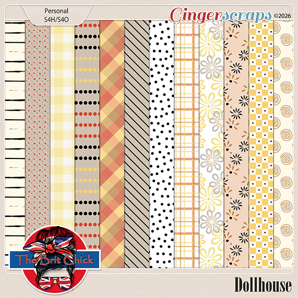 Dollhouse-Junk Journal Papers By The Brit Chick