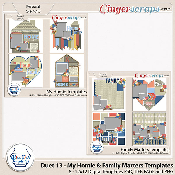 Duet 13 - My Homies and Family Matters Templates by Miss Fish