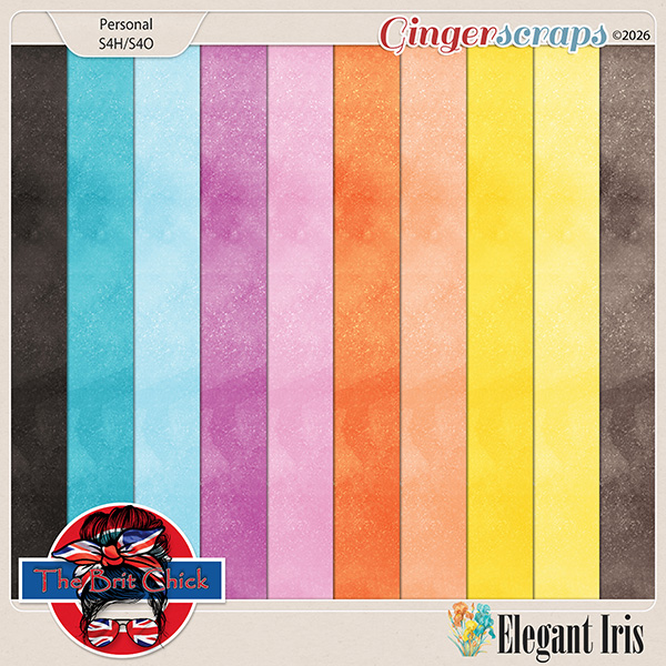Elegant Iris Solid Papers By The Brit Chick