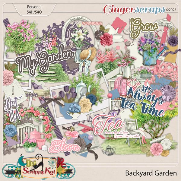 Backyard Garden Elements by The Scrappy Kat