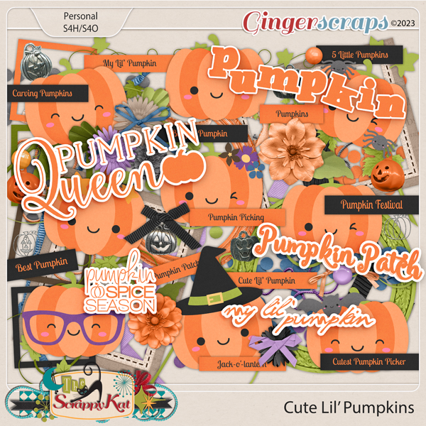 Cute Lil' Pumpkins Elements by The Scrappy Kat