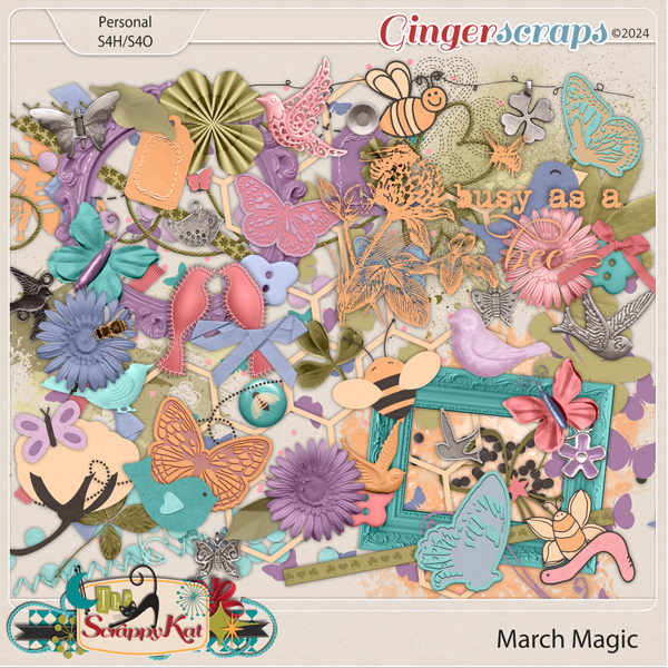 March Magic Element Pack by The Scrappy Kat