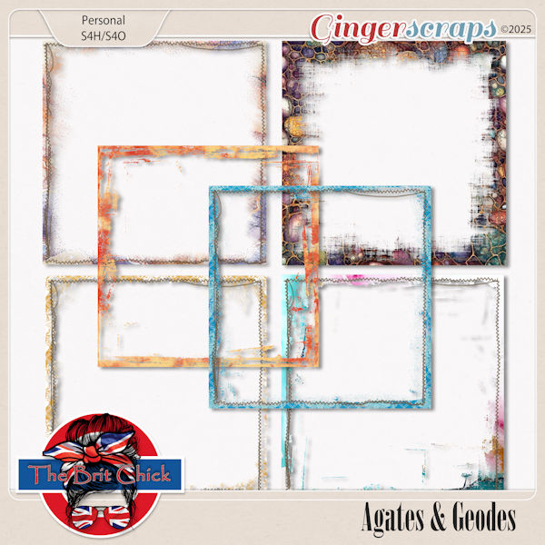 Agates & Geodes Page Edges By The Brit Chick