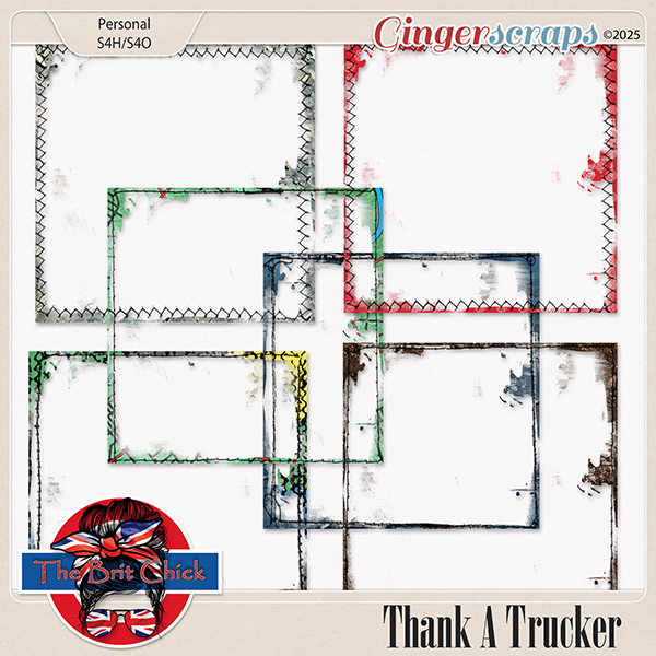 Thank A Trucker Edges By The Brit Chick
