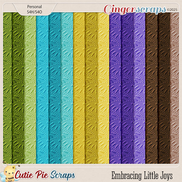 Embracing Little Joys Embossed Papers