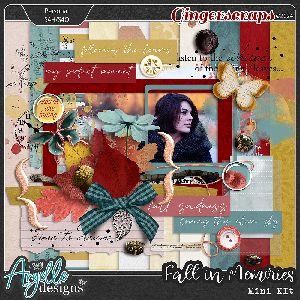 Fall in Memories. Mini Kit by Angelle Designs