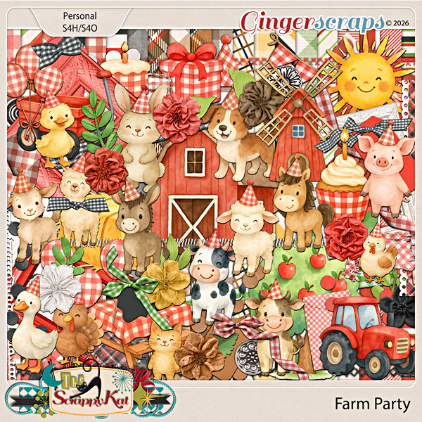 Farm Party Kit by The Scrappy Kat