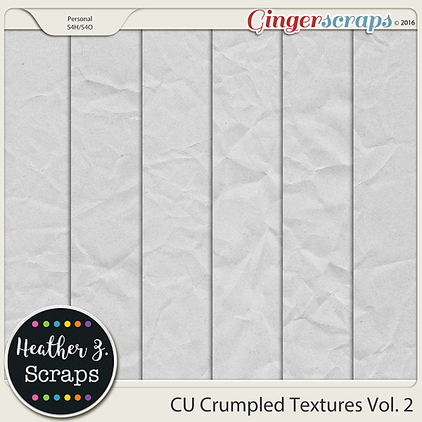 CU Crumpled Textures VOL 2 by Heather Z Scraps
