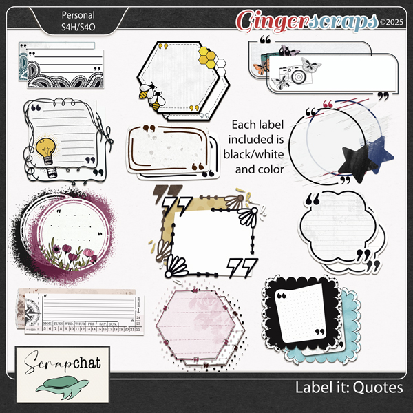 Label It Quotes by ScrapChat Designs