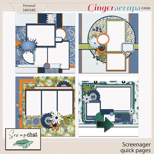 Screenager Quick Pages by ScrapChat Designs