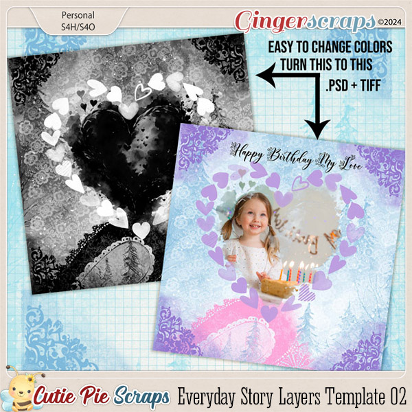 Everyday Story Layers Template 02