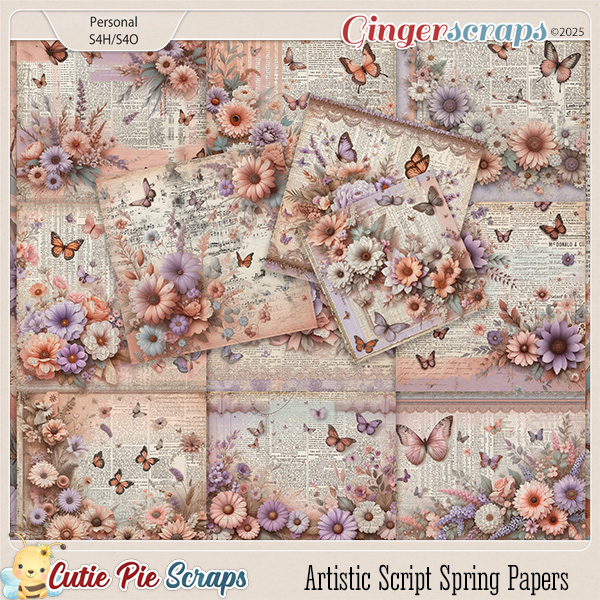 Artistic Script Spring Papers