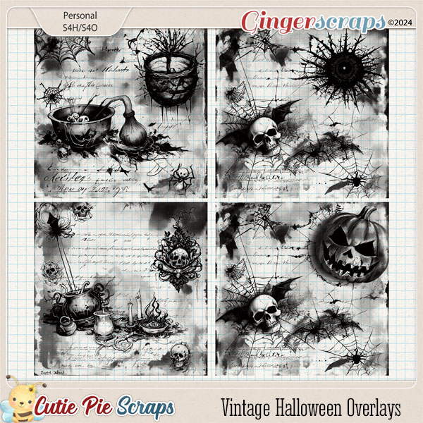 Vintage Halloween Overlays 02