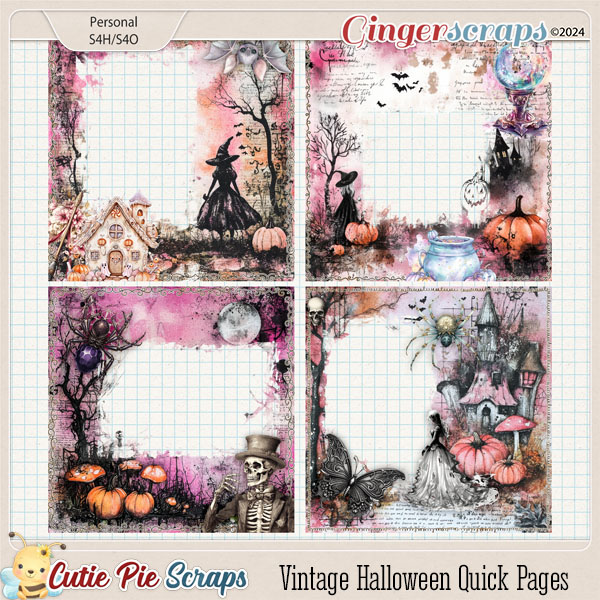 Vintage Halloween Quick Pages 01