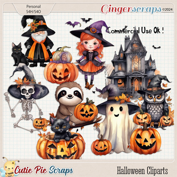 CU Halloween Cliparts 01