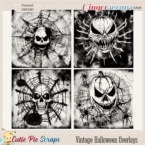 Vintage Halloween Overlays 03