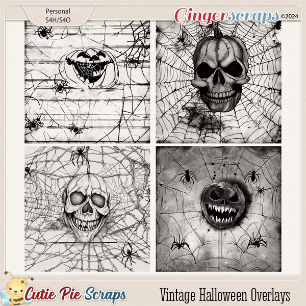 Vintage Halloween Overlays 04