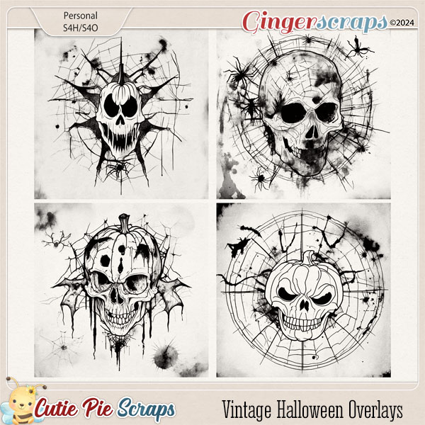 Vintage Halloween Overlays 05