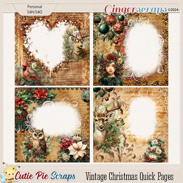 Vintage Christmas Quick Pages Vol 07
