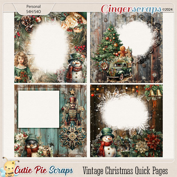 Vintage Christmas Quick Pages Vol 08