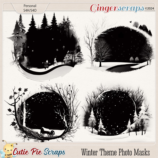 Winter Theme Photo Masks 01