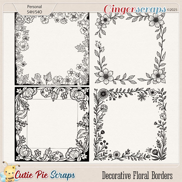 Decorative Floral Borders 01