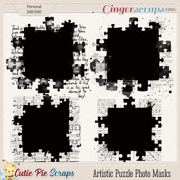 Artistic Puzzle Photo Masks VOL-1