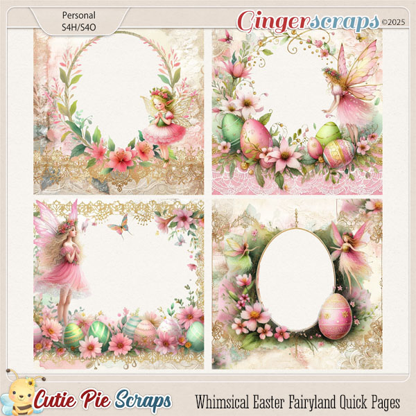 Whimsical Easter Fairyland Quick Pages 01