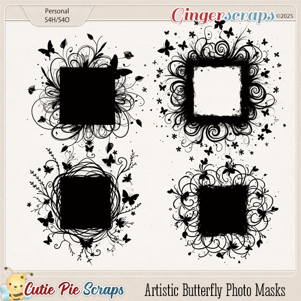 Artistic Butterfly Photo Masks