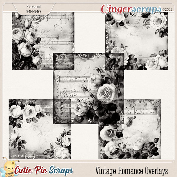 Vintage Romance Overlays 01