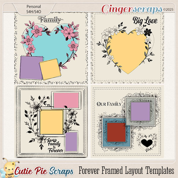 Forever Framed Layout Templates