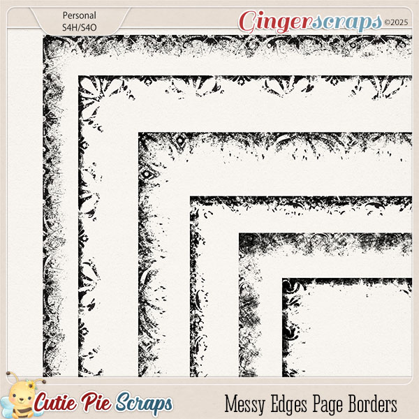 Messy Edges Page Borders 02