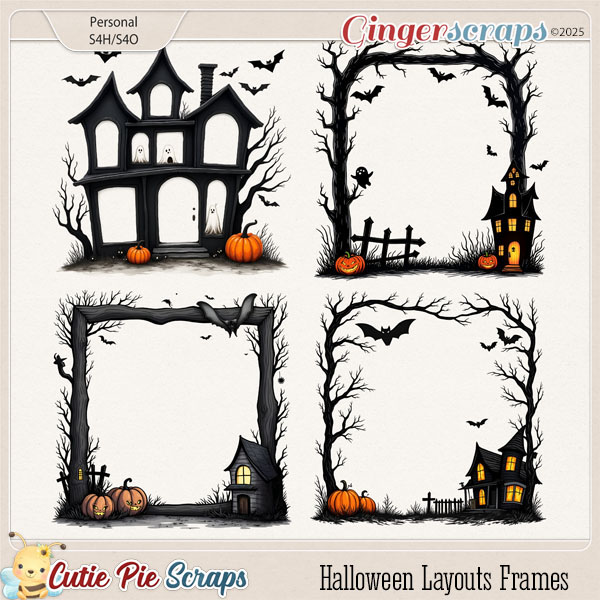 Halloween Layouts Frames 03