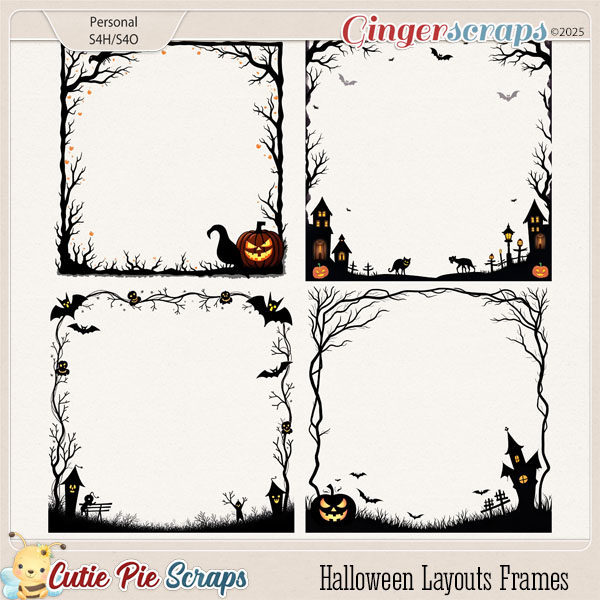 Halloween Layouts Frames 06