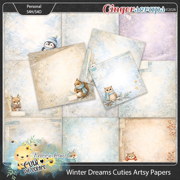 Winter Dreams Cuties Artsy Papers