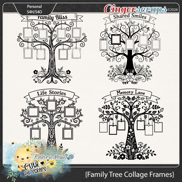 Family Tree Collage Frames